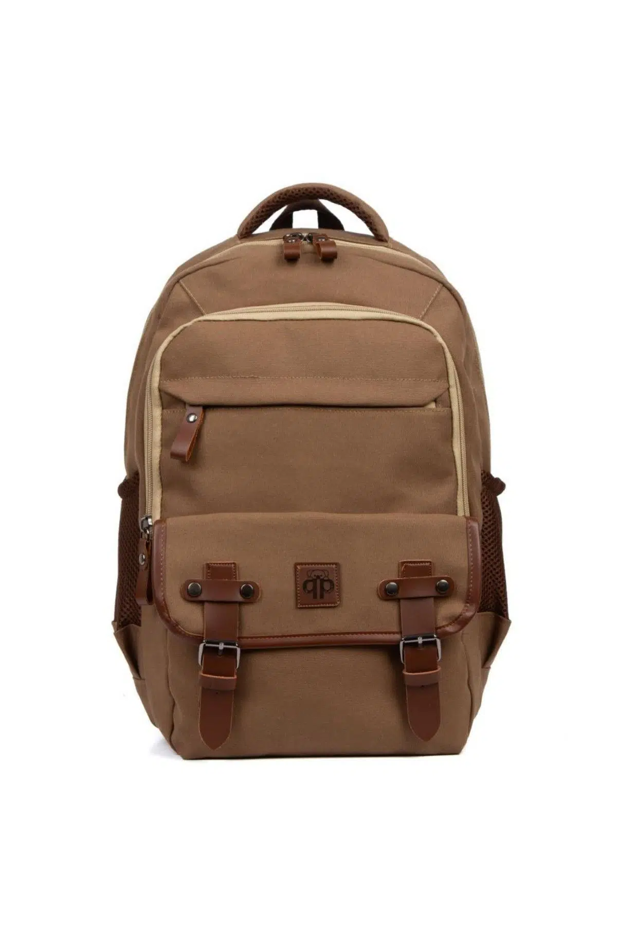 qp Maderia Unisex Açık Kahve Laptop Bölmeli Sırt Çantası QP1003-04